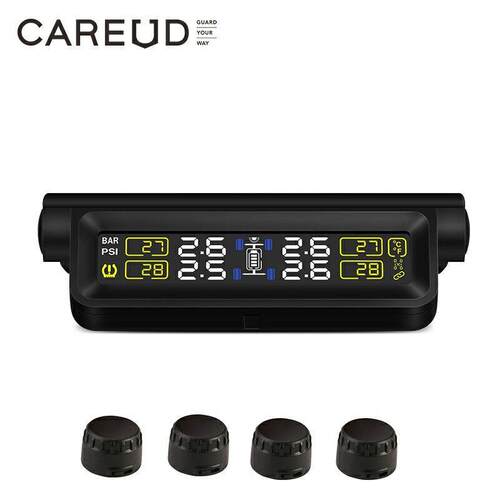 CAREUD凯佑T318太阳能胎压监测器 汽车监测器内置外置TPMS无线胎
