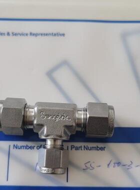 【SS-600-3-6-4】Swagelok世伟洛克变径三通接头3/8 inx1/4 in