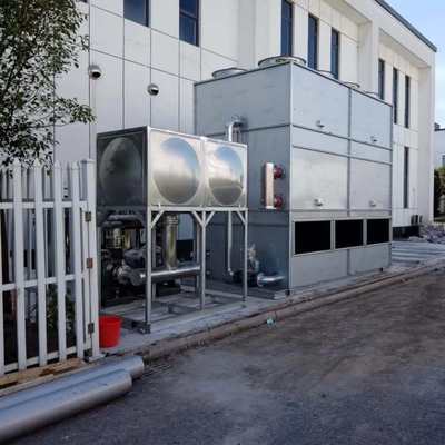 工业闭式冷却塔蒸发冷不锈钢全封闭冷水塔闭式冷却塔低噪音方形