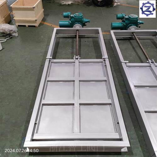 智工电动不锈钢闸门1000*1400LMD-1-9-P污水池渠道用支持定