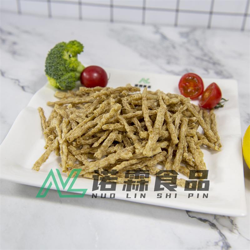 高蛋白低脂条形大豆拉丝蛋白代替肉植物肉条中央厨房食材大豆素肉