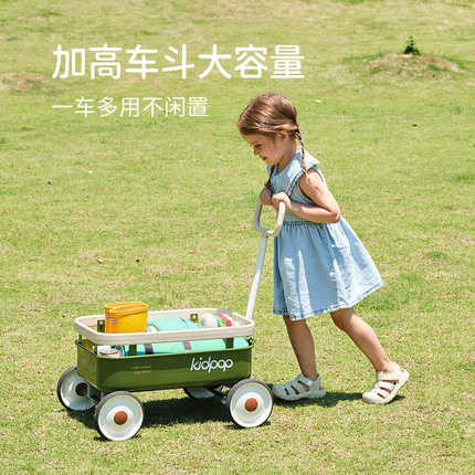kidpop儿童玩具生日礼物3到6岁12购物车过家家推车户外宝宝露营车