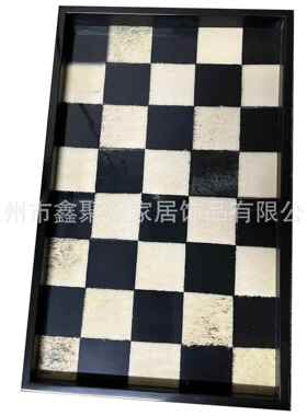 聚众轻奢钢琴烤漆仿MDI马毛中古样盘棋盘家居售托楼格处板间收纳
