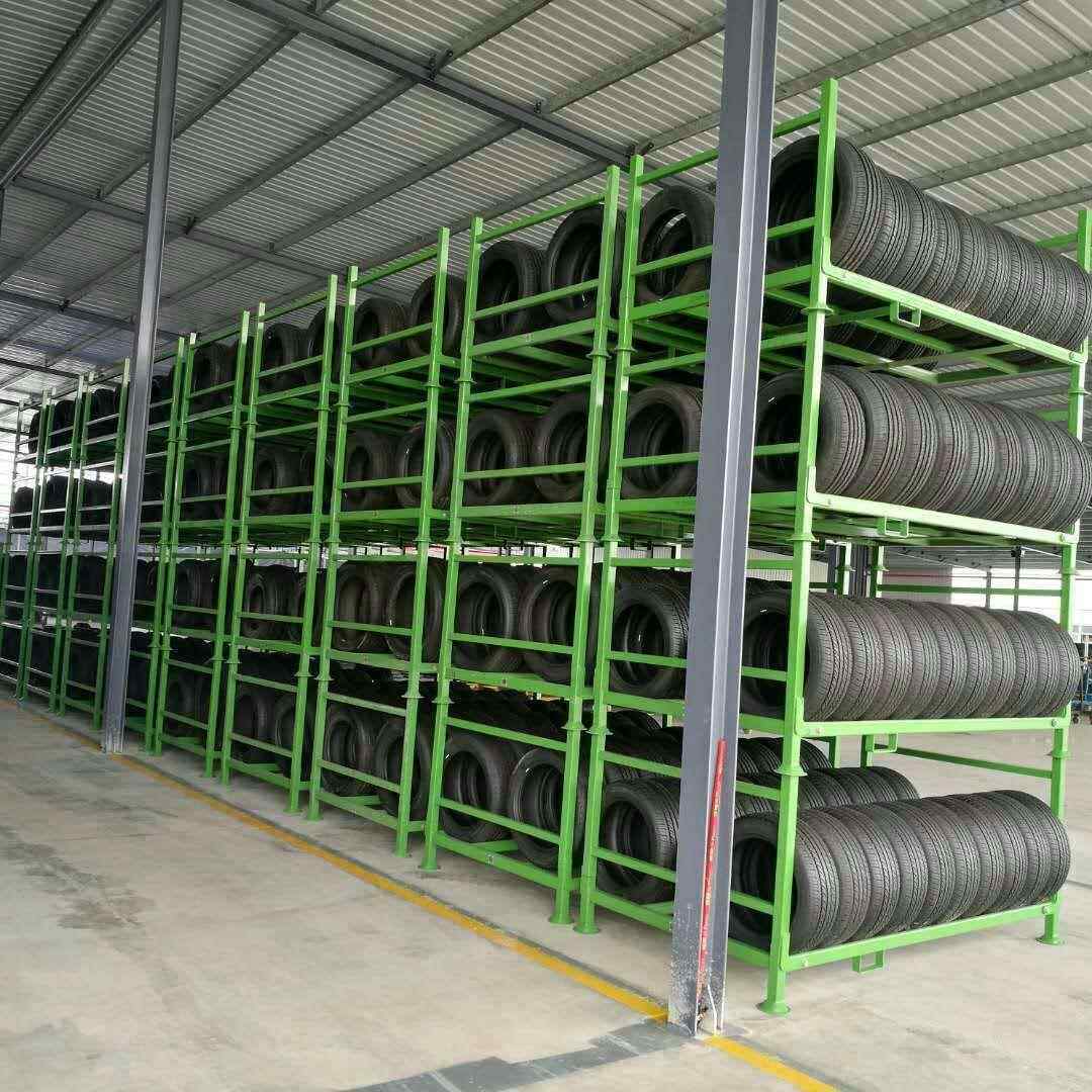 重直供型货架大型轮胎货架汽车收部件堆垛架料架纳架可拆834物卸