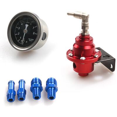 汽车改装FPR002调燃油调压阀铝合金燃油压器压力压可调节器带增力