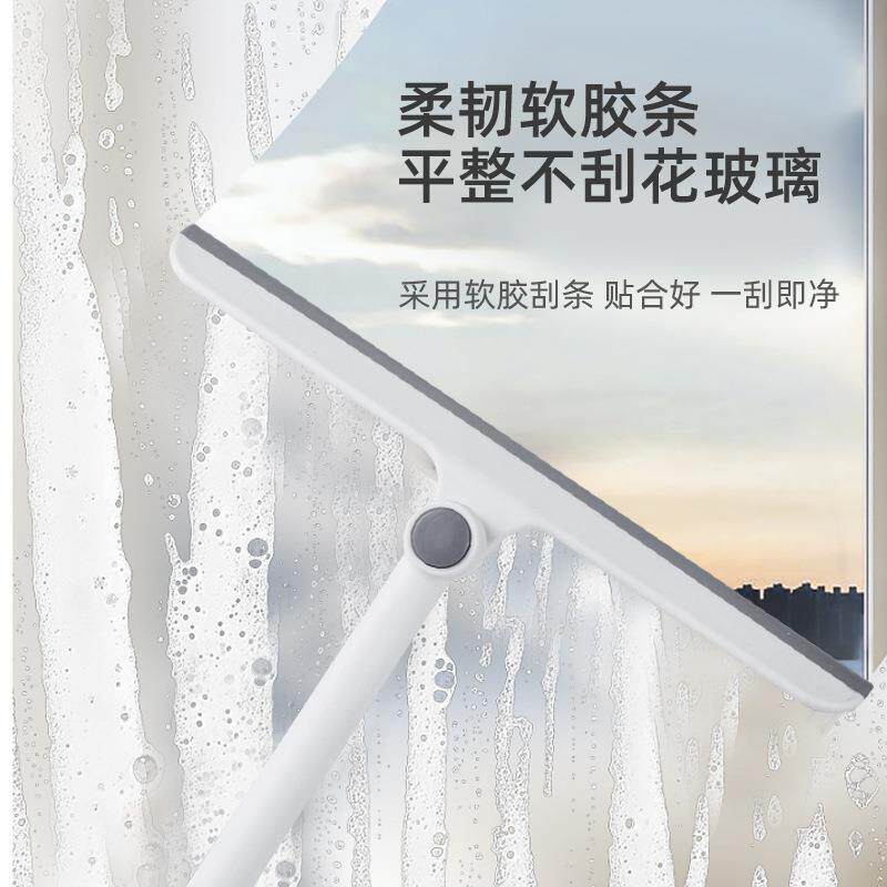 可旋转软胶玻璃刮家用短柄窗刮浴室镜子玻璃地板刮水器清洁工具