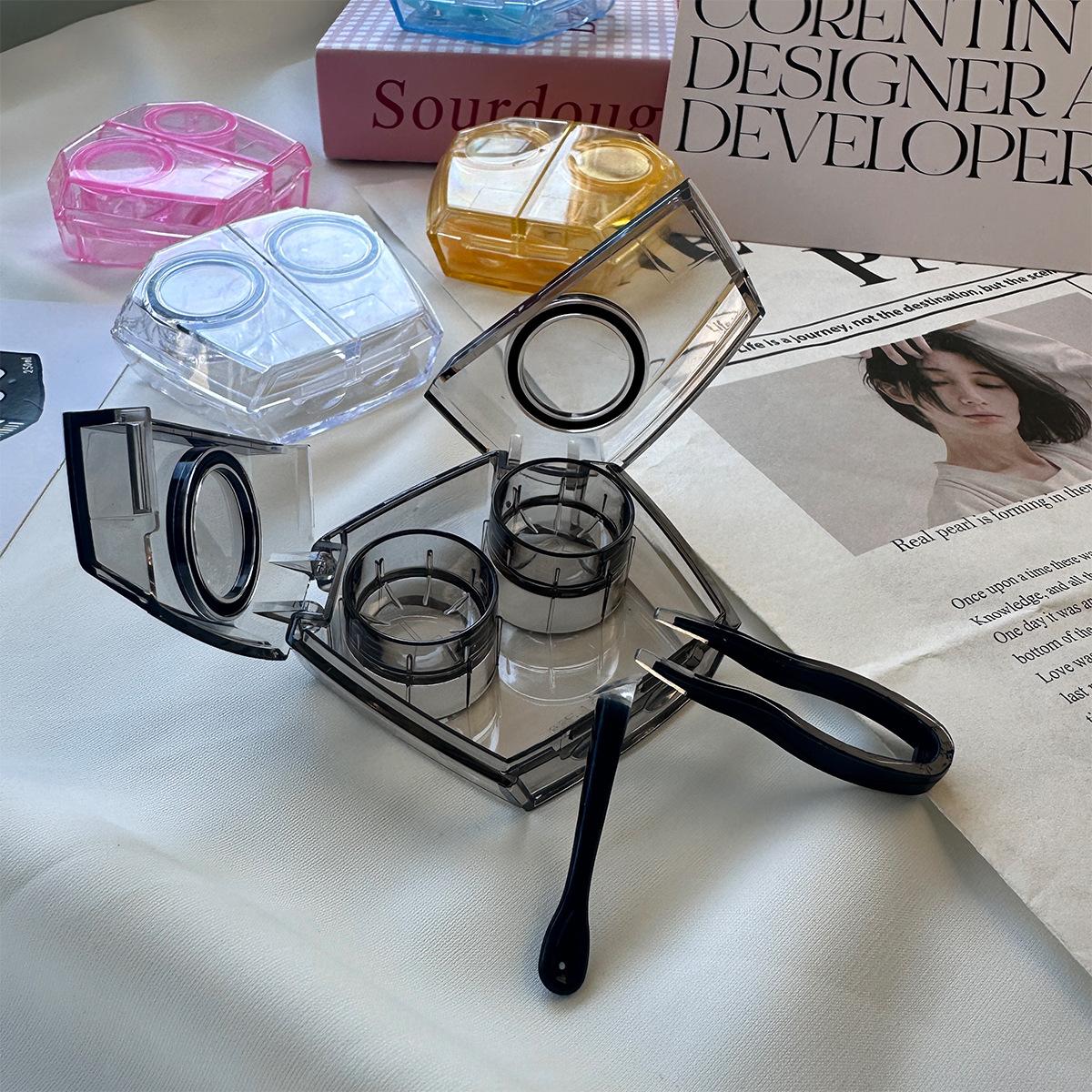 隐形眼镜伴侣高级剪刀翻盖眼镜袋