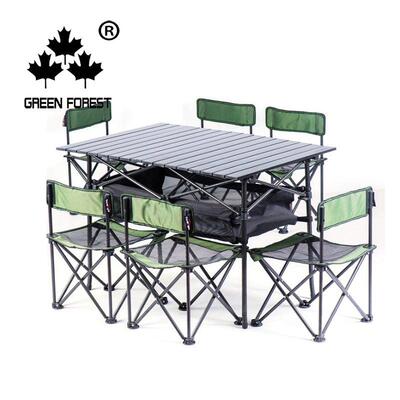桌户外折叠营桌椅套装携野餐桌椅组合休闲桌野子铝制便旅LEF游椅