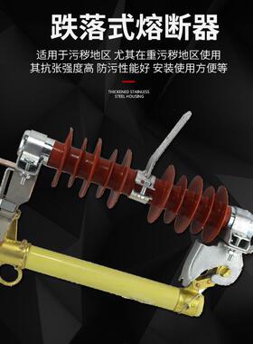 12KV复合跌落式熔断器HRW11-10/200A户外高压熔断管令克开关厂家