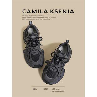 Ksenia2025新款 增高老爹鞋 女夏季 小个子爆款 厚底新款 Camila