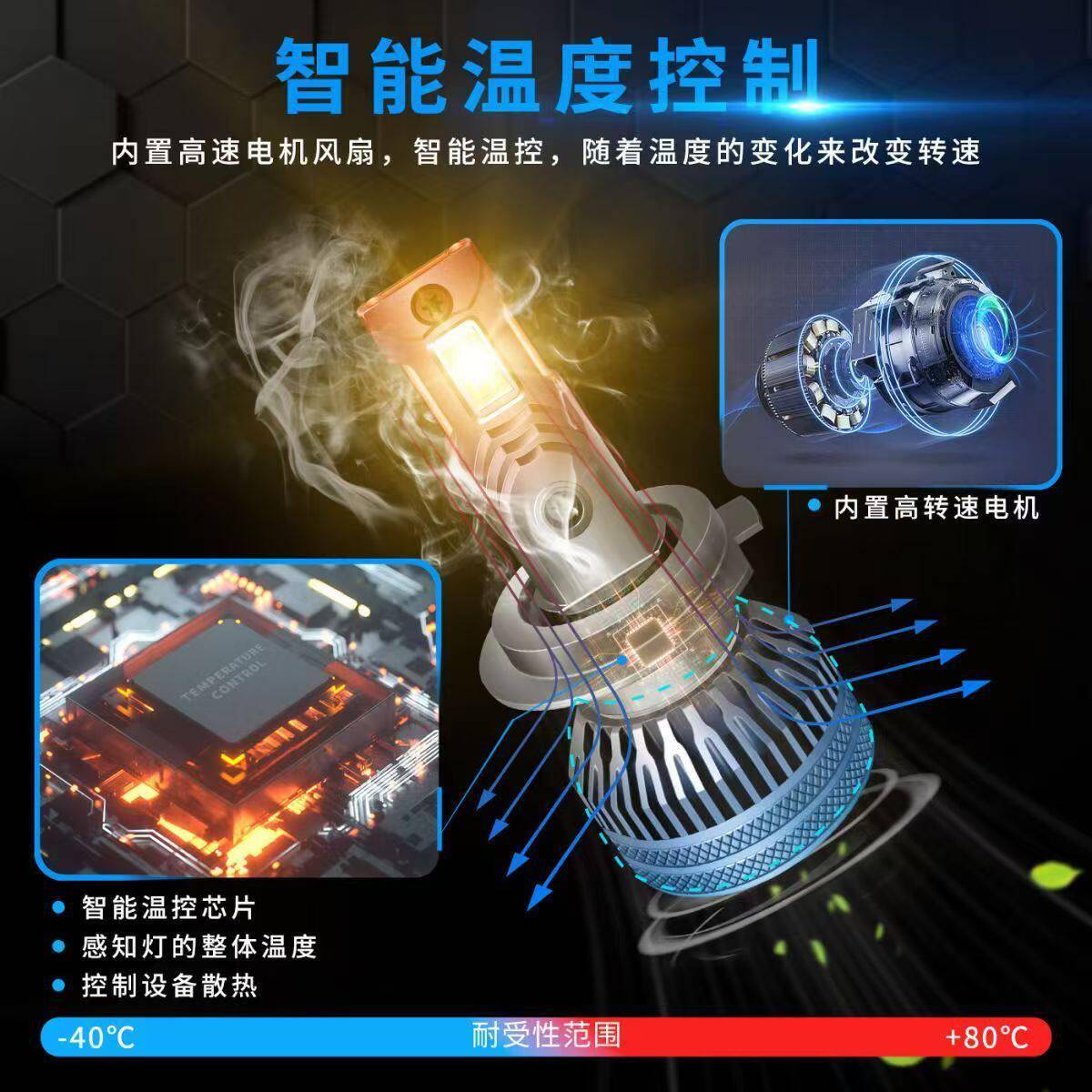 新款直销车型适用大众尔夫4/6/7嘉旅汽车led大灯远光灯近光灯远近