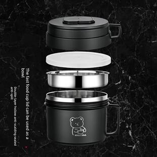 304不锈钢保温饭盒售票员饭盒学生宿舍快餐杯方便面碗食堂饭碗