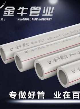 武汉金牛管业PPR灰色抗菌家装4分20冷热水管6分家装热熔自来水管