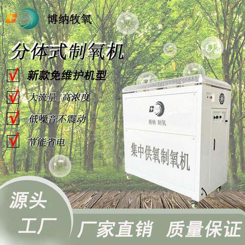 博纳60L80L100L原弥散集中供氧制氧机酒店宾馆氧吧棋牌室补氧