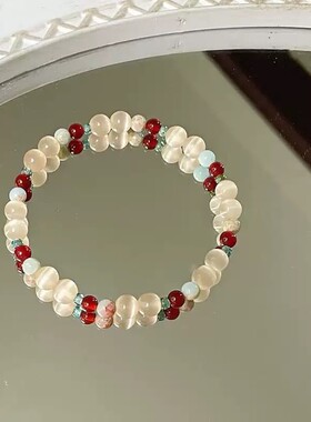 新中式复古串珠手串国风清冷感气质显白小众设计感简约女百搭手饰