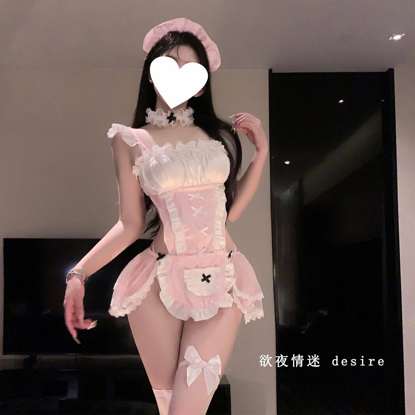 新款情趣味内衣性感可爱护士制服纯欲小胸女仆女佣诱惑qqny睡衣女