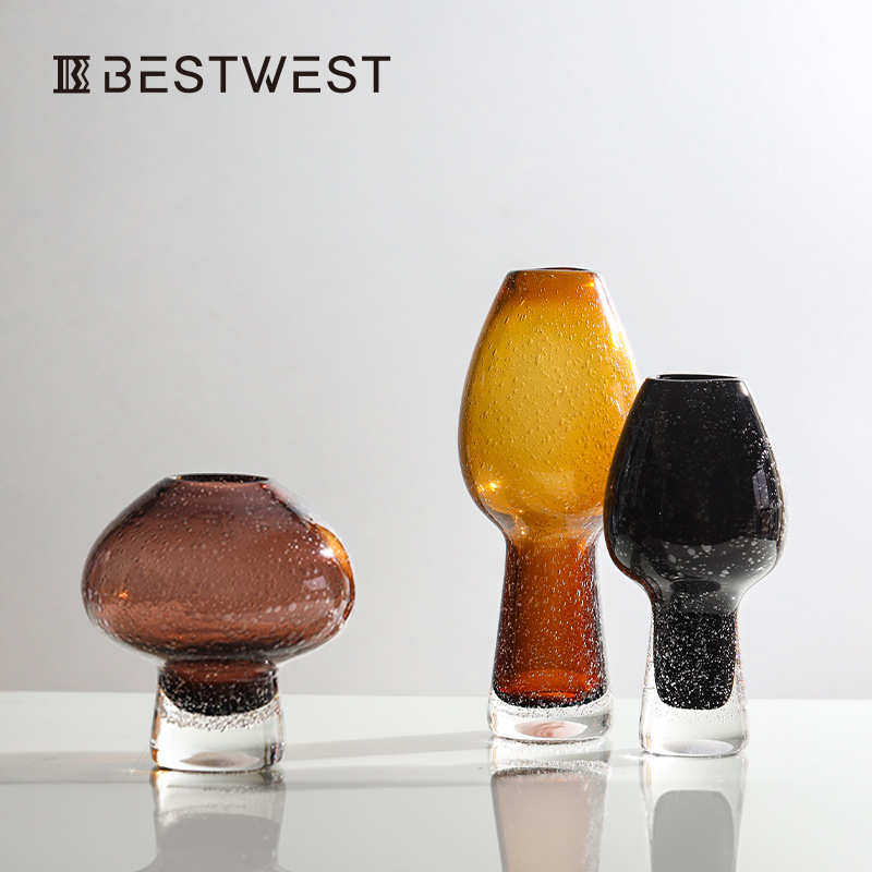 彩色 玻璃软花瓶水培 花花west器器样板间火炬花瓶创意best装饰品,家居饰品,花瓶,淘宝优惠券,粉丝福利购,淘宝优惠卷