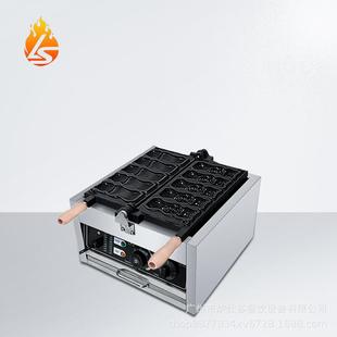 新款 商用5格猫抱鱼烧机猫咪抱鱼华夫饼机小猫烧电热五格猫抱鱼烧