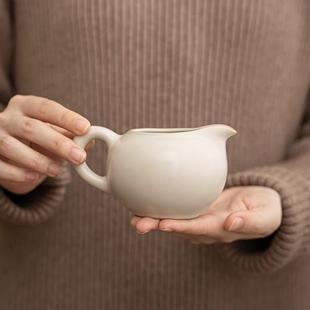 汝窑公道杯匀杯陶瓷家用开片可养汝瓷茶海公杯功夫茶具配件分茶器