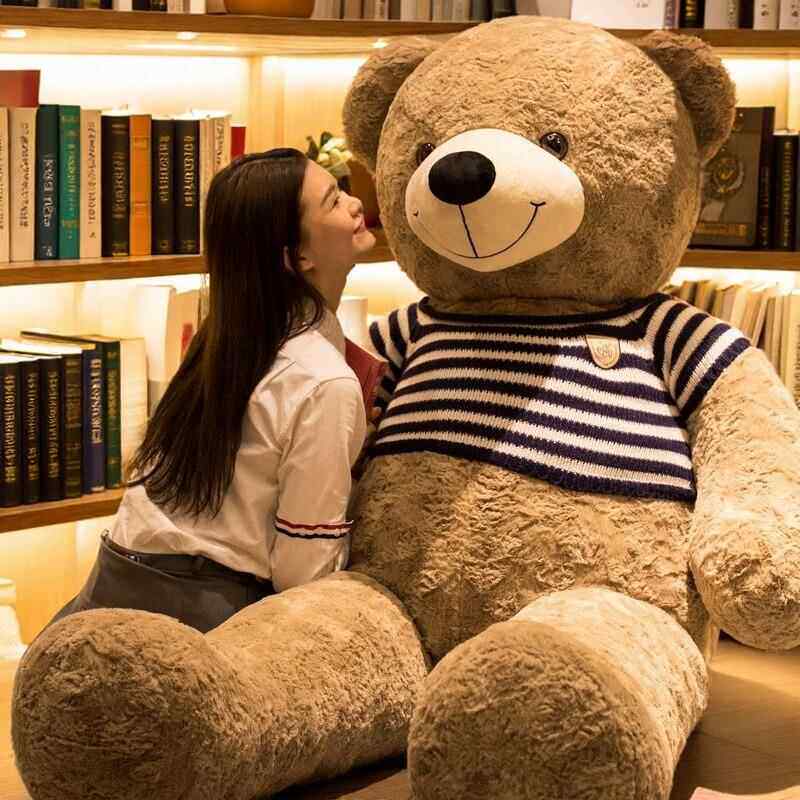 正版超大号毛衣熊熊玩偶大熊公仔毛绒玩具布娃娃抱抱熊可爱送女生