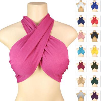 Backless chest revealing strap women's camisole top vest