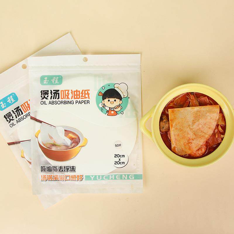 煲汤吸油纸食品级厨房家用吸油纸膜一次性油炸滤油膜烘焙火锅专用