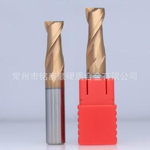 新款直销HRC55度 整体钨钢两刃铣刀 硬质合金开粗键槽钢用高速转2