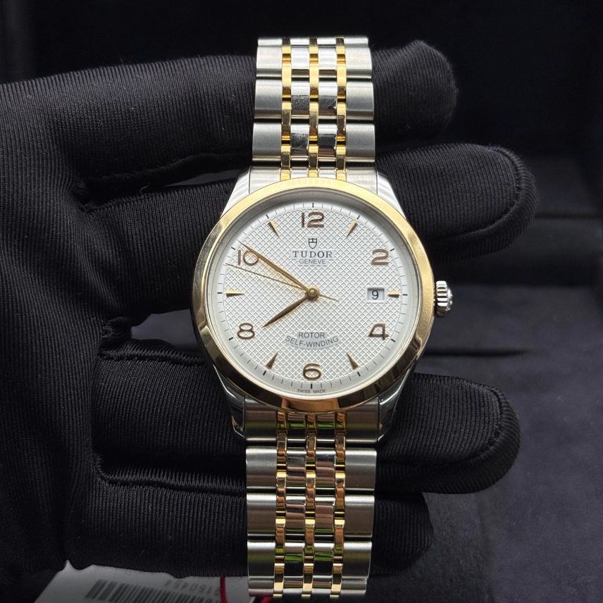 全套9.8新 帝舵1926系列钢18K金自动机械表39MM男表91551-0001