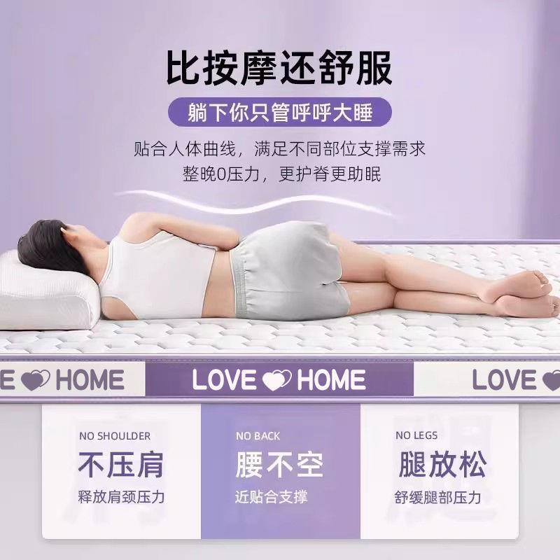 乳垫胶床垫记忆海绵床双人用卧室护脊支217床垫单家人宿舍学生床