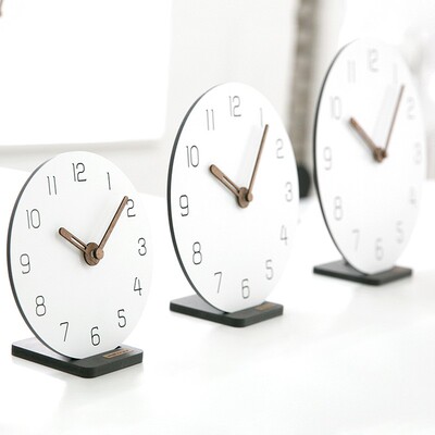 wozoom屋7寸简挂钟P000COVA北欧客座厅创约意卧室时钟家用钟表静