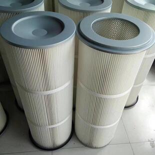法兰盘除尘滤芯325*660防阻燃折叠除尘滤芯抛丸机燃气轮机滤筒