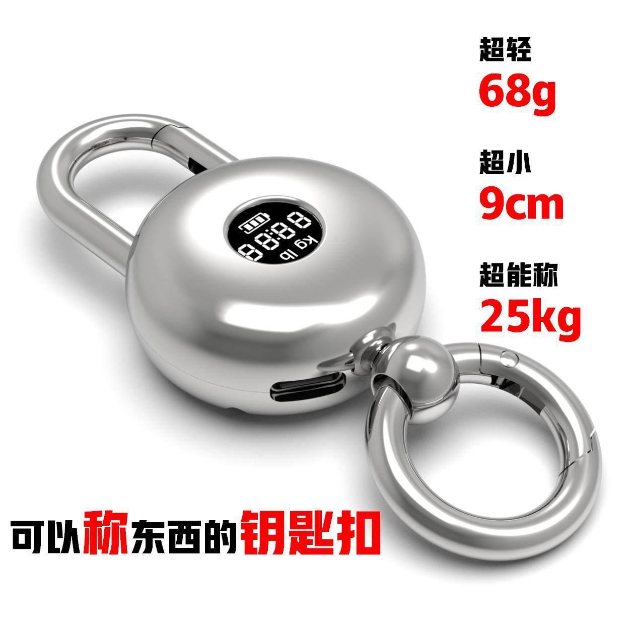 精准称克手提电子秤可携式钥匙扣卖菜手提称行李弹簧秤食物克重
