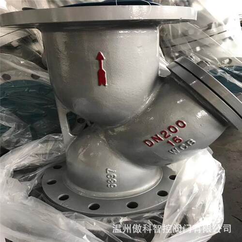 GL41H-25C WCB法兰Y型过滤器 不锈钢滤网 DN300 管道Y型过滤器