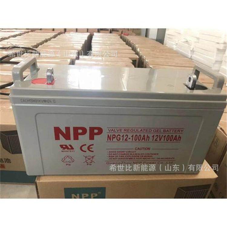 耐普蓄电池NPG12-100AH通讯及电力设备12V100AH弱电机房照明设备