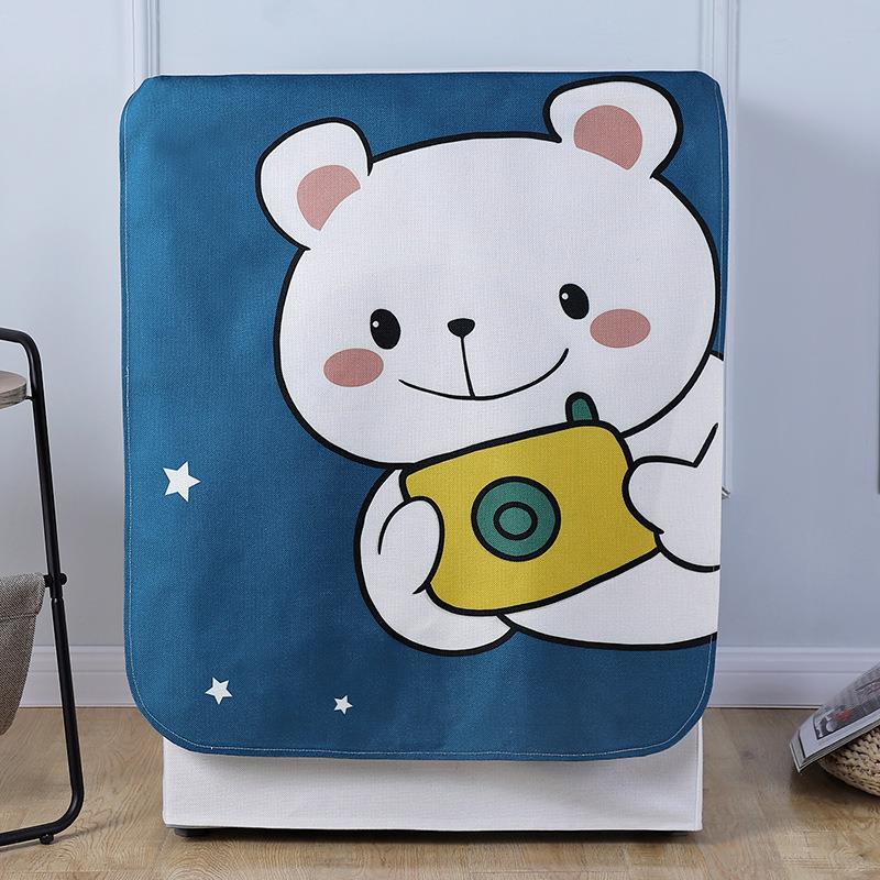 洗衣机罩滚筒全自动波轮防尘罩北欧风格布艺洗衣机罩