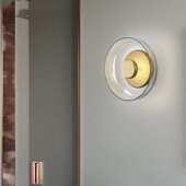 中古创意北欧床头酒店卧室墙背景简约设计师后现代客厅玻璃灯壁灯