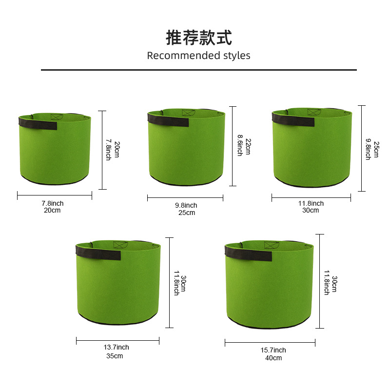 无纺布跨境根植种植驼色绿色花瓶
