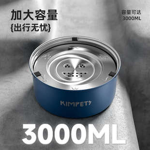 宠物悬浮水碗狗狗专用大容量喝水不湿嘴不锈钢狗碗猫咪水碗饮水器