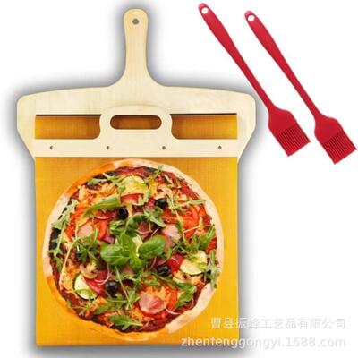 爆跨境 Sliding Pzza PeeL款披萨木质滑动ZF-99854铲披萨转移铲烘