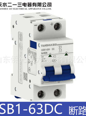 厂家直销天水二一三GSB1-63LMHDC 2PC6AC3AC10AC32A小型直流断路