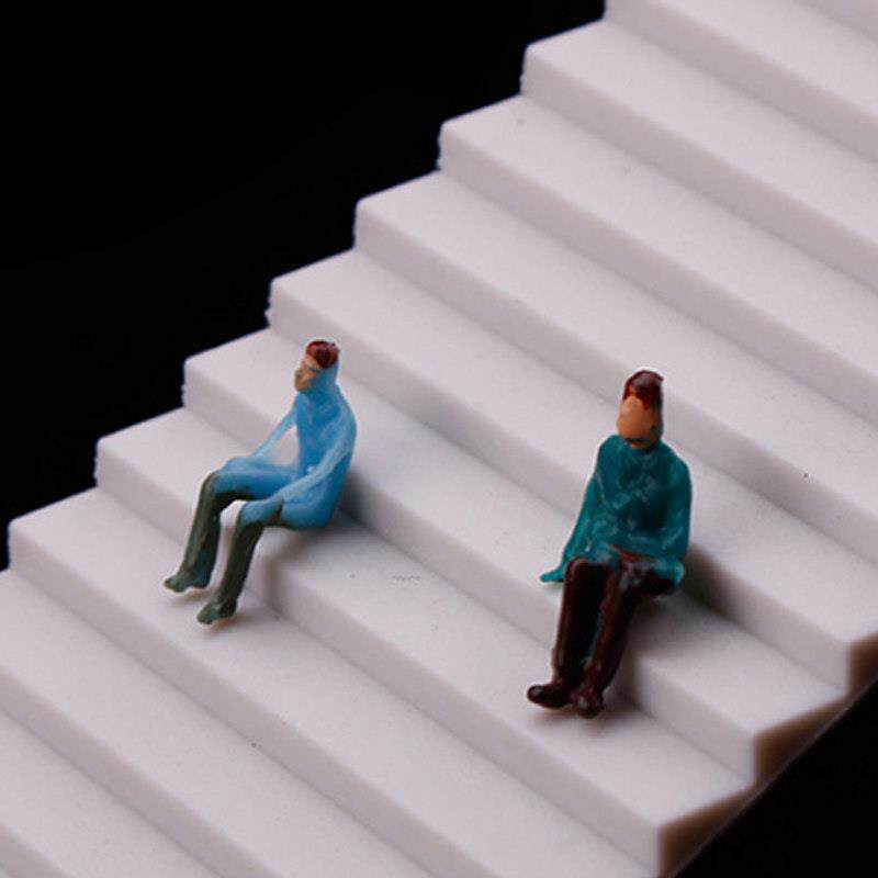 DIY手工材料沙盘建筑ABS台阶板塑料板模型改造板仿真楼梯可做瓦顶