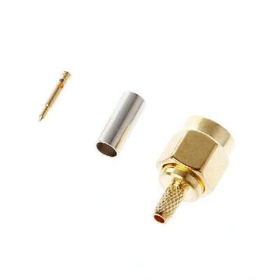 10 Pcs SMA Male Plug Crimp RG174 RG316 LMR100 Cable RF
