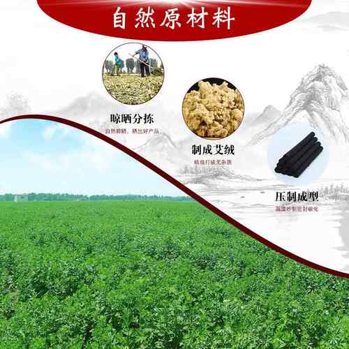 新款直销碳化艾条 五年陈艾条艾草条艾绒条温灸条筒装10支直发
