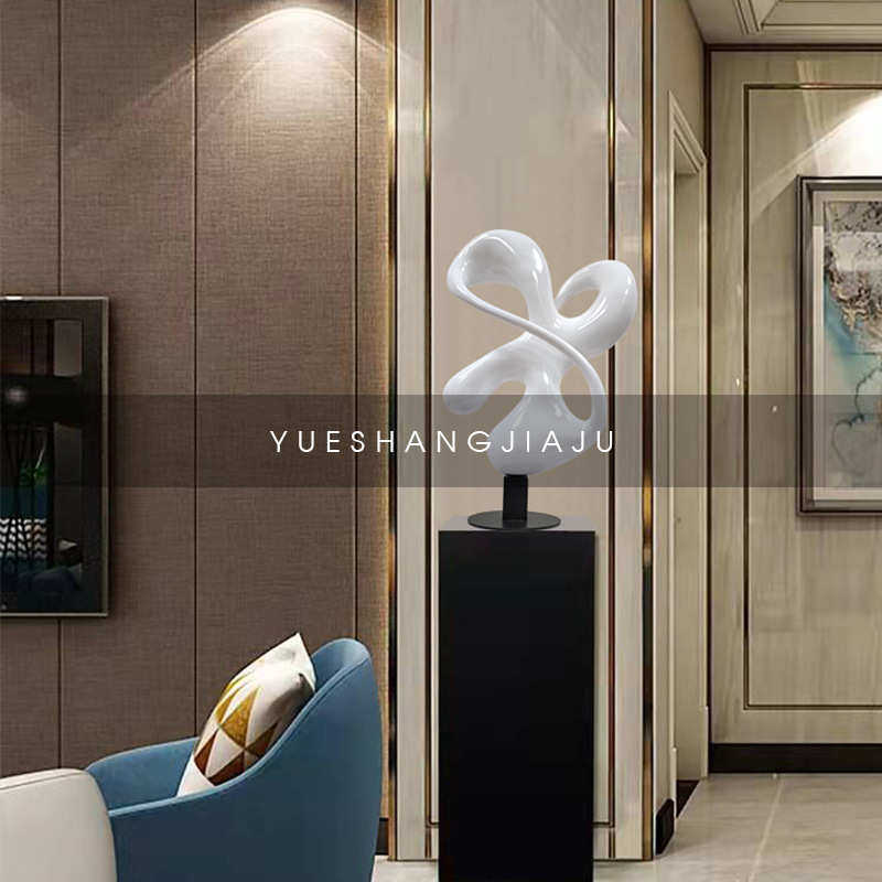 客厅玄关电视柜样板房雕塑落地软装家居饰品现代轻奢抽象飘带摆件,特色手工艺,其他特色工艺品,淘宝优惠券,粉丝福利购,淘宝优惠卷