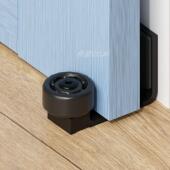 谷仓门配件卫生间浴室移门金属材质止摆器滑块防撞定位器尼龙轮