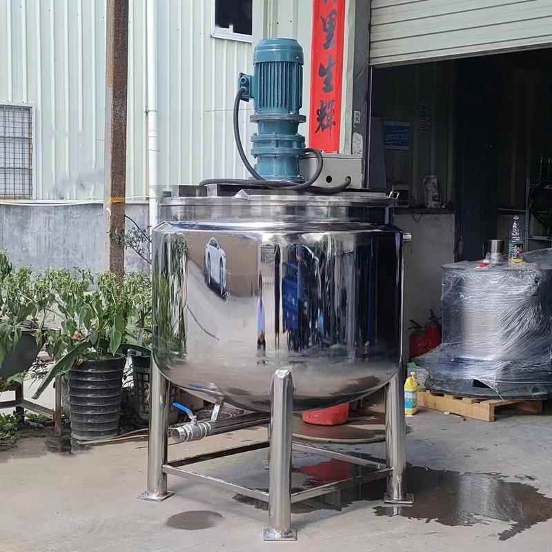 化学纤维搅拌罐液体加热冷却拌罐两吨多功能液体混合搅拌机