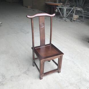 全实木餐椅靠背椅子家用白色简约现代中式原木凳子酒店饭店餐桌椅