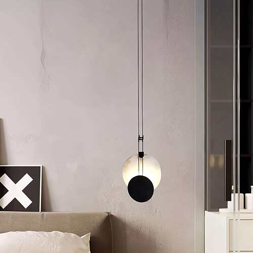 设计师新款云石小吊灯复古样板房酒店民宿卧室床头餐厅吧台吊灯具