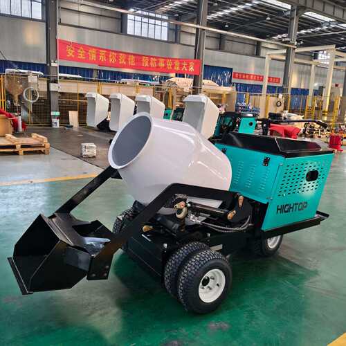 出口轮式自上料搅拌机 水泥砂浆混凝土搅拌罐 HT800多功能运输车