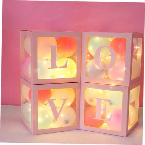 Custom Name Letter Baby Shower Box Birthday Wedding Balloon